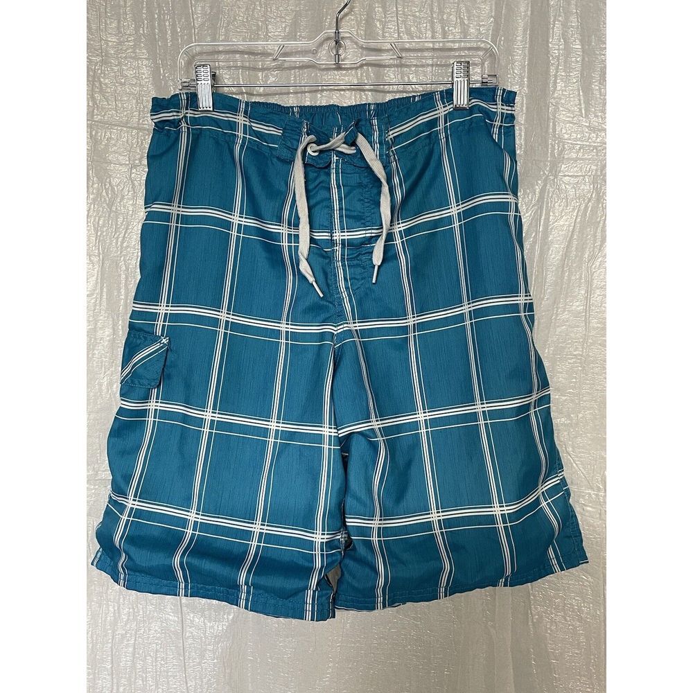 OP Ocean Pacific Men's Aqua Board Shorts Swim Trunks M‎